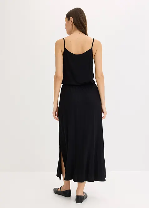 Jerseyklänning med spets, bonprix