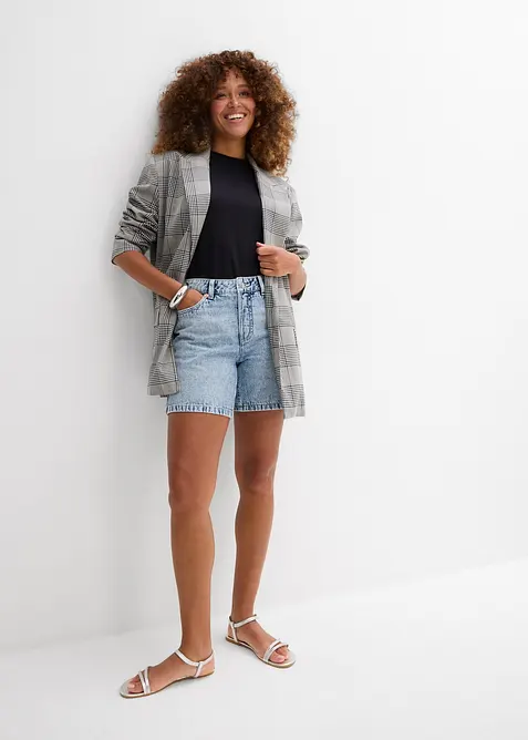Jeansshorts Mid Waist, Low Stretch, bonprix