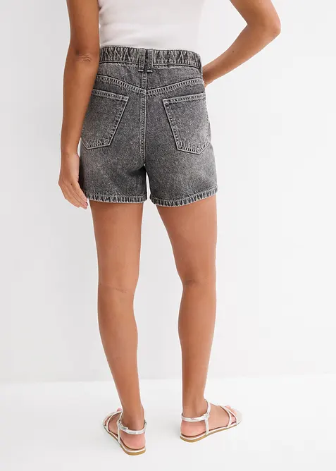 Jeansshorts High Waist, Low Stretch, bonprix