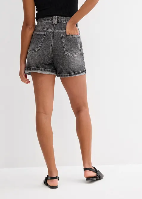 Jeansshorts High Waist, Low Stretch, bonprix