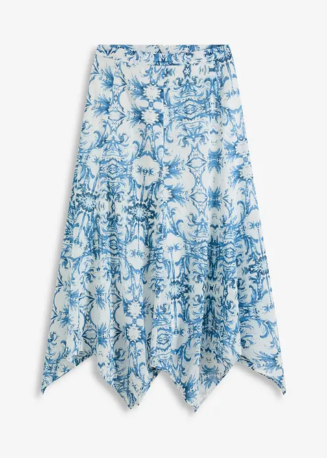 Kjol med flikig nederkant, bonprix