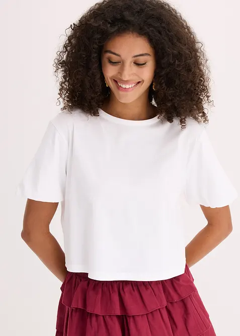 Oversizetopp i ren ekologisk bomull, bonprix