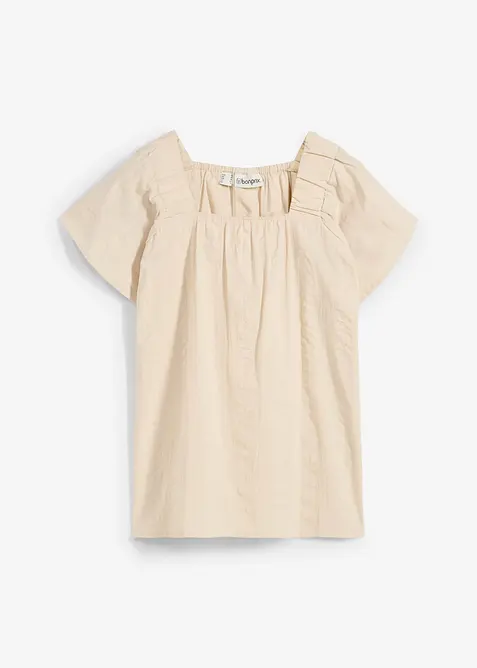 Blustunika i b&auml;ckeb&ouml;lja av bomull, bonprix