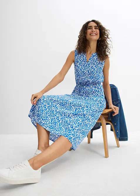 Maxiklänning i följsam viskos, bonprix