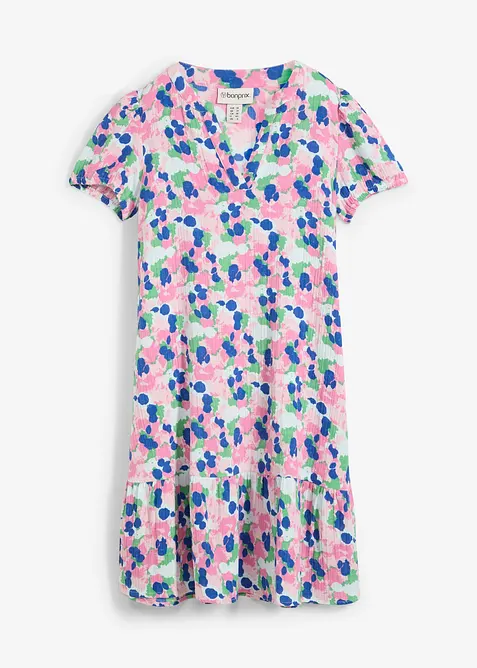 Klänning av mjuk muslin, bonprix