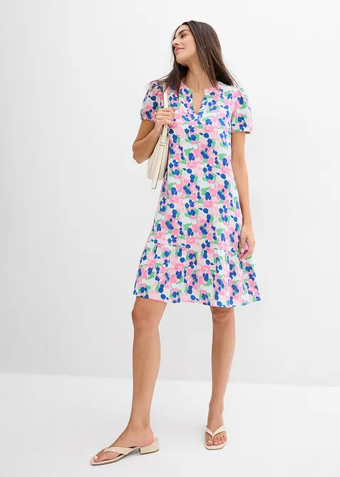 Klänning av mjuk muslin, bonprix