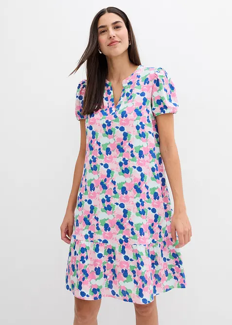 Klänning av mjuk muslin, bonprix