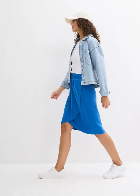 Jerseykjol i viskosmix med fint fall, bonprix