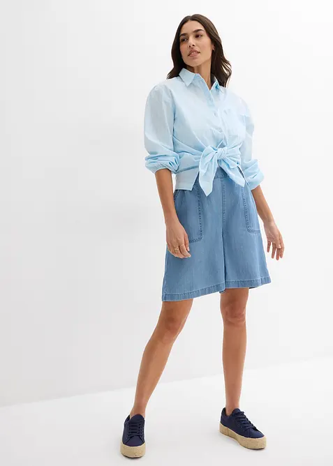 Dra på-shorts med svalkande linne, bonprix