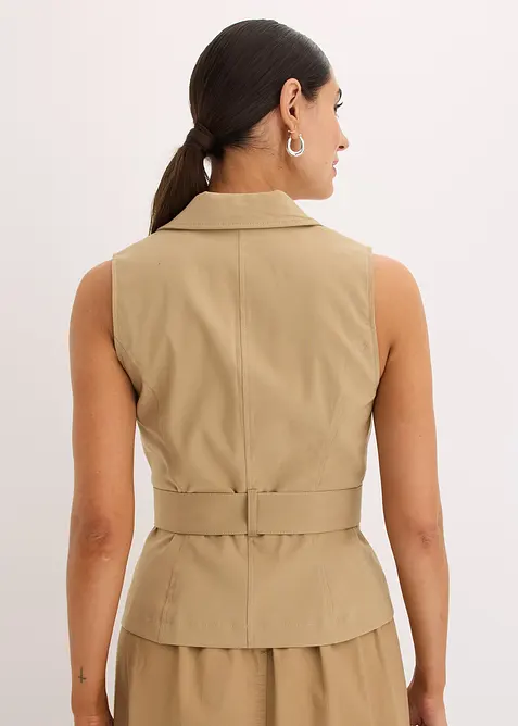 Väst med skärp, bonprix