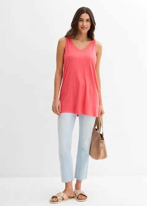 L&aring;ngt linne i viskosmix, bonprix