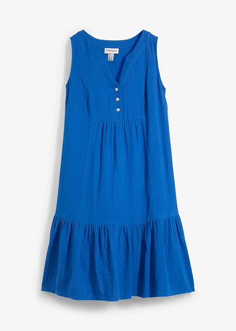 Klänning i luftig muslin, bonprix