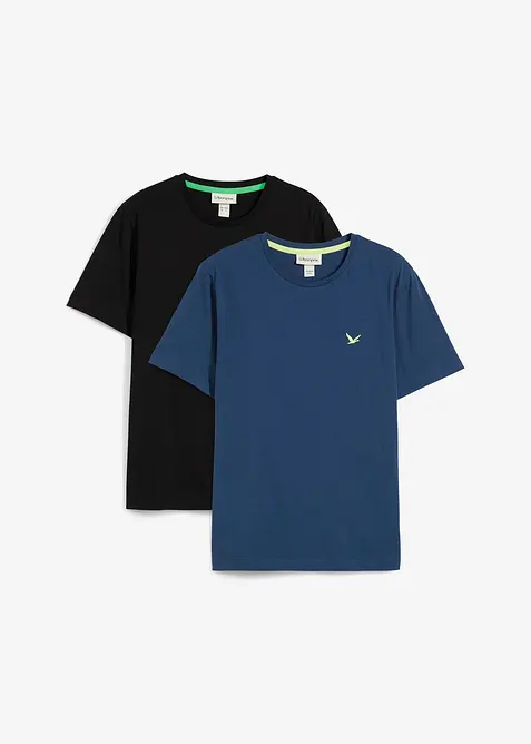 T-shirt i ekologisk bomull (2-pack), bonprix