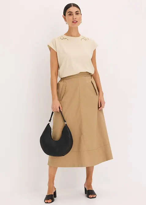 Topp med spetsdetaljer, bonprix