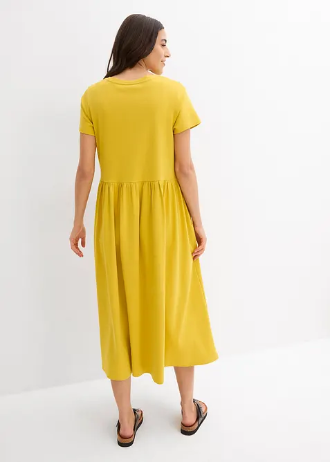 Jerseyklänning av ekologisk bomull, bonprix