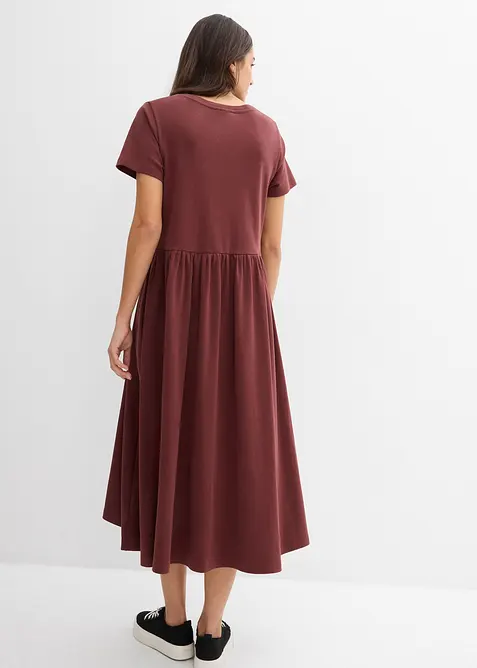 Jerseyklänning av ekologisk bomull, bonprix