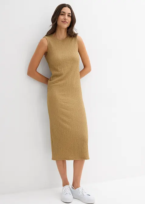 Jerseyklänning av kraftig kräpp, bonprix