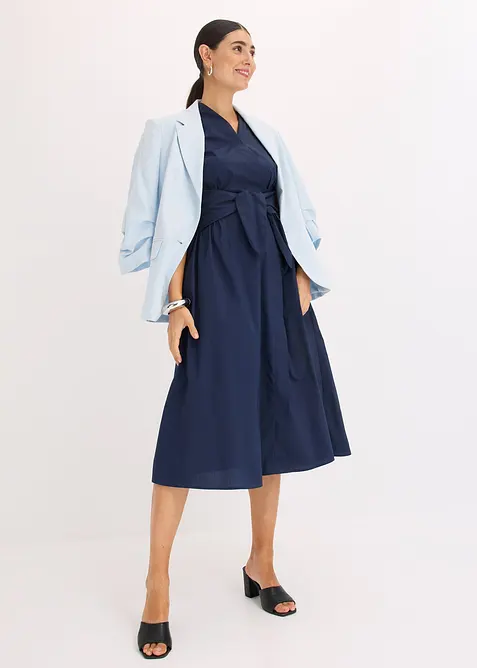 Klänning med knytdetalj, bonprix