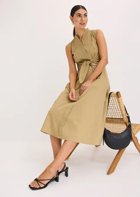 Kl&auml;nning med knytdetalj, bonprix