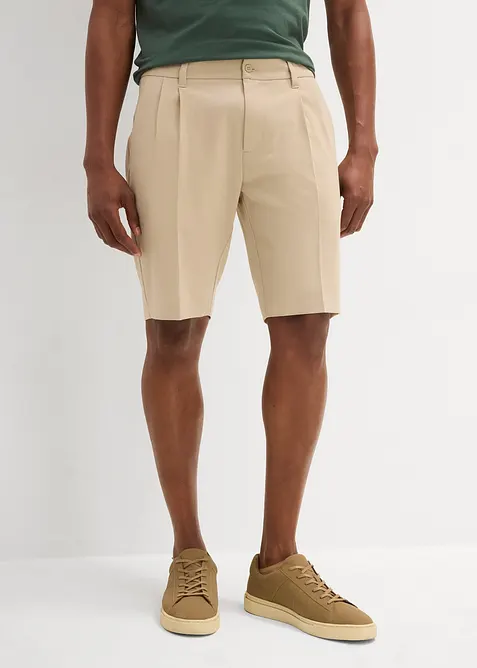 Chinosshorts med pressveck, Regular Fit, bonprix