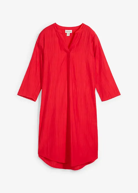 Tunikaklänning i viskosmix med struktur, bonprix