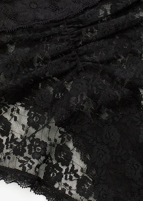 Hipstertrosa av spets med rynkning (4-pack), bonprix