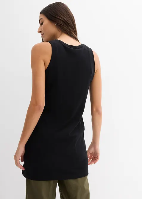 Långt linne i ren ekologisk bomull (2-pack), bonprix