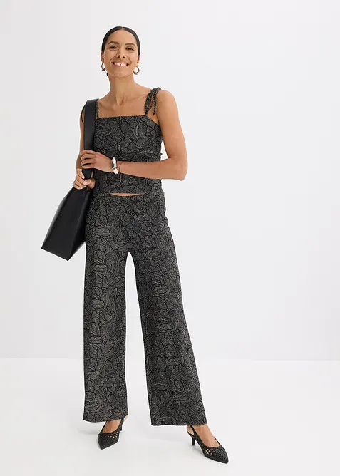 Kr&auml;ppad jerseybyxa, bonprix