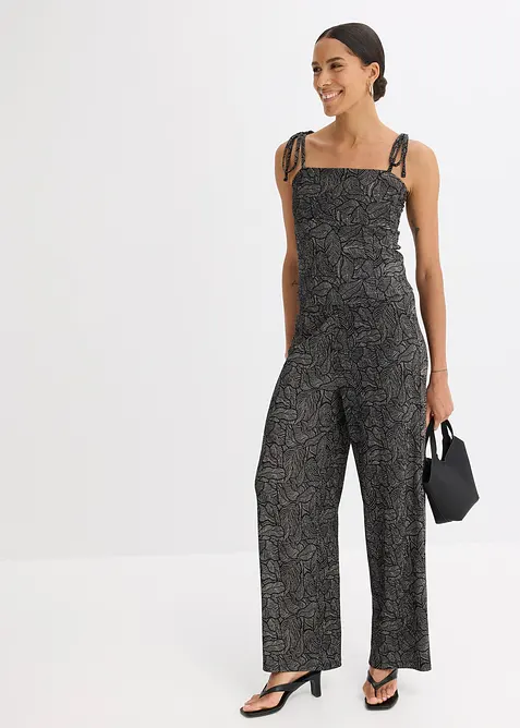 Kräppat jerseylinne, bonprix