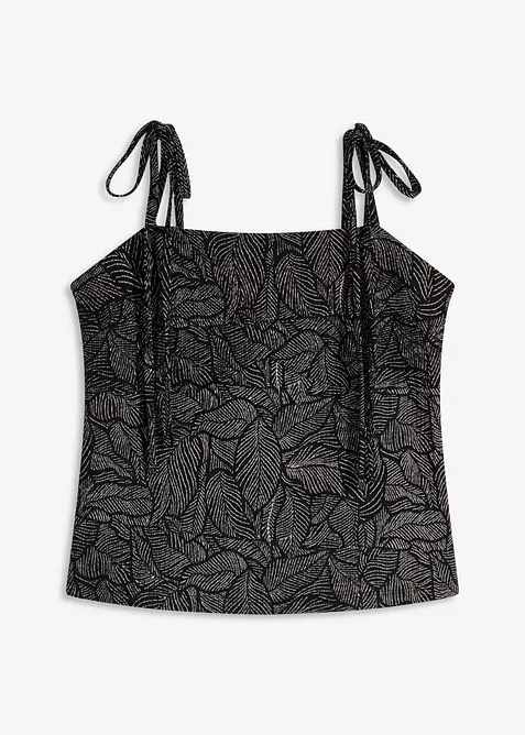 Kräppat jerseylinne, bonprix