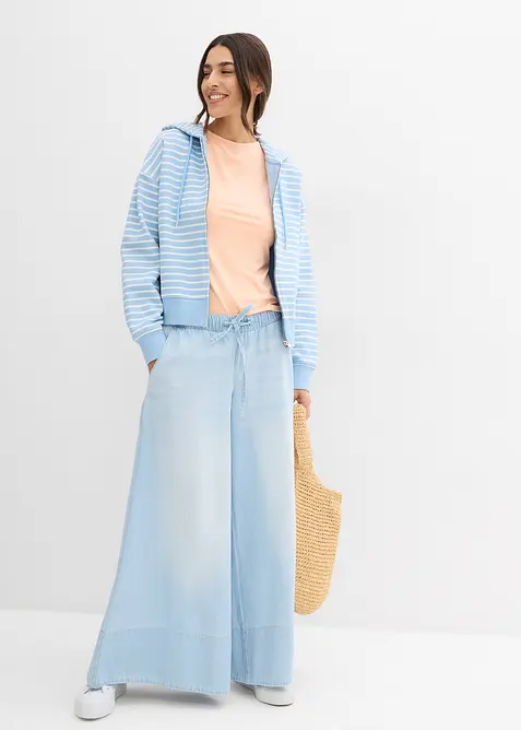 Linne i mjuk viskos (2-pack), bonprix