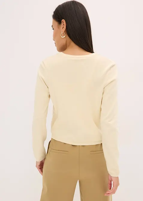 Kort cardigan med bomull, bonprix