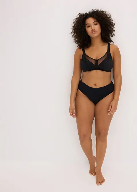 Avlastande BH utan bygel, med bomull, bonprix