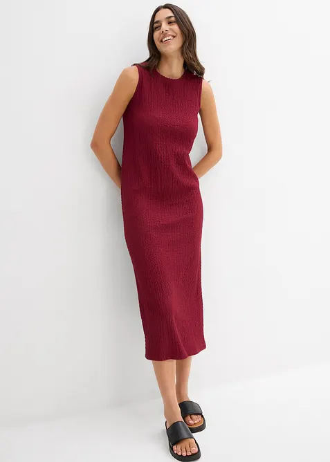 Jerseykl&auml;nning av kraftig kr&auml;pp, bonprix