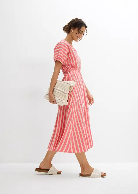 Klänning i ren bomull, bonprix