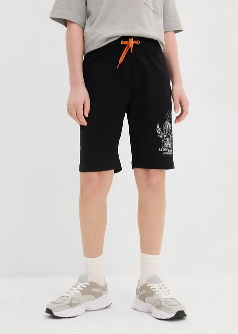 Jerseybermudas f&ouml;r barn med ekologisk bomull (2-pack), bonprix