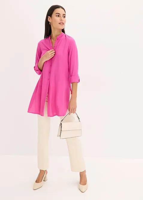 Lång viskosblus, bonprix