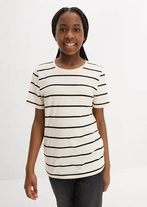 T-shirt i ren ekologisk bomull för barn (2-pack), bonprix