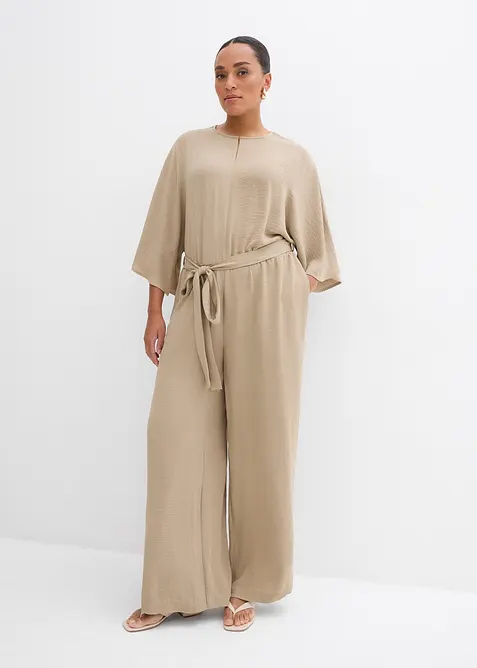 Jumpsuit med knytband, bonprix