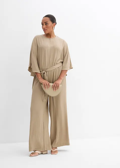 Jumpsuit med knytband, bonprix