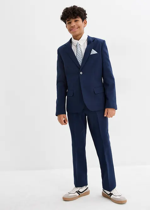 Kostym + skjorta + slips (4 delar), bonprix