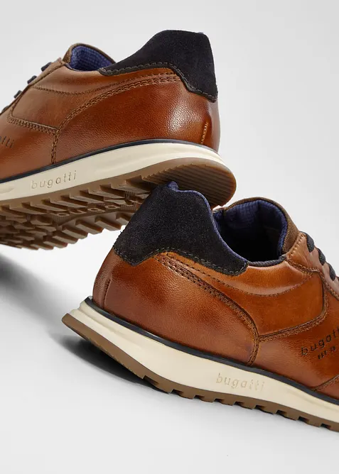 Sneakers i skinn fr&aring;n Bugatti, Bugatti