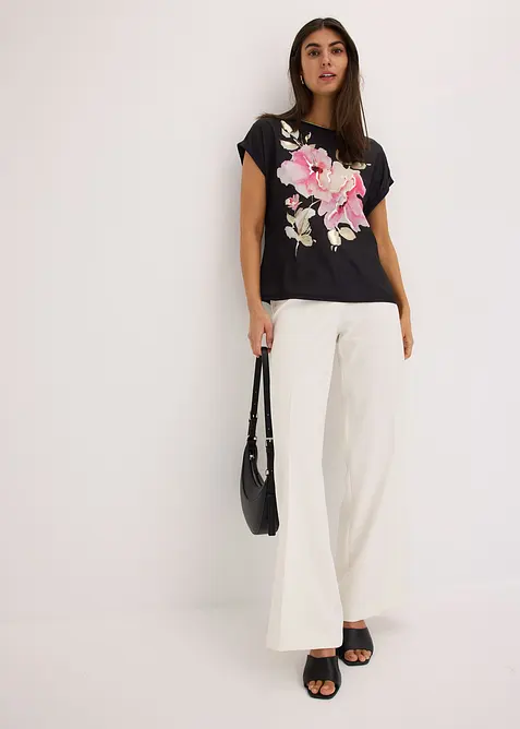 Topp med v&auml;vd inf&auml;llning, bonprix