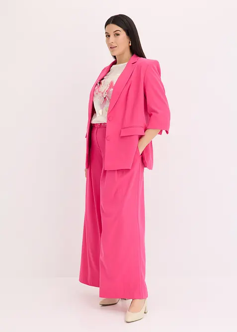 Topp med vävd infällning, bonprix