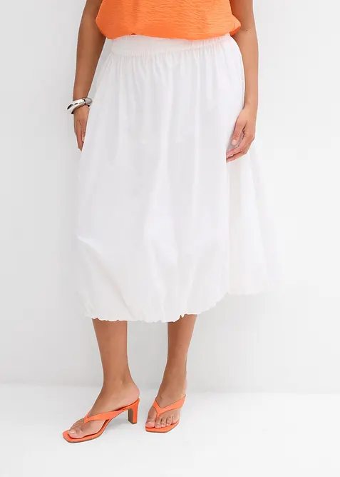 Ballongkjol av ren bomull, bonprix