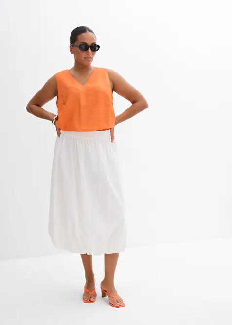 Ballongkjol av ren bomull, bonprix