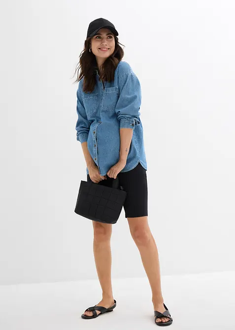 Mammacykelbyxa med ekologisk bomull (2-pack), bonprix