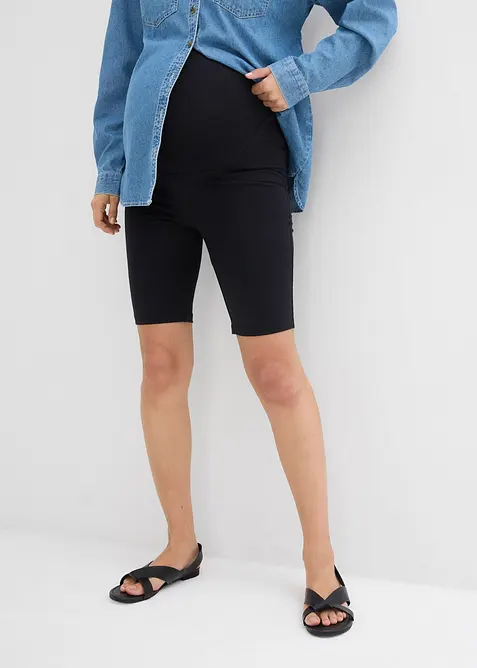 Mammacykelbyxa med ekologisk bomull (2-pack), bonprix