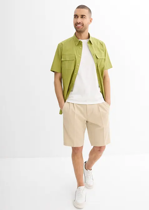 Kortärmad skjorta i ren bomull, bonprix