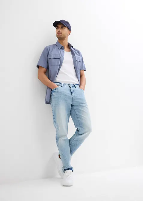 Kort&auml;rmad skjorta i bomull, bonprix